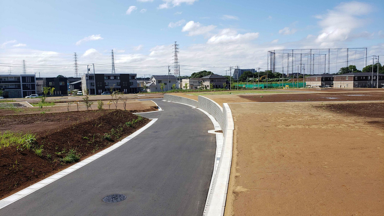 公共運動公園周辺地区整備工事（1-4街区他造成）